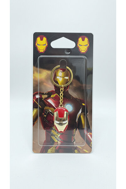 Alka Peluş Iron Man Anahtarlık – Metal Marvel Figürlü Anahtarlık | Gold Kırmı...