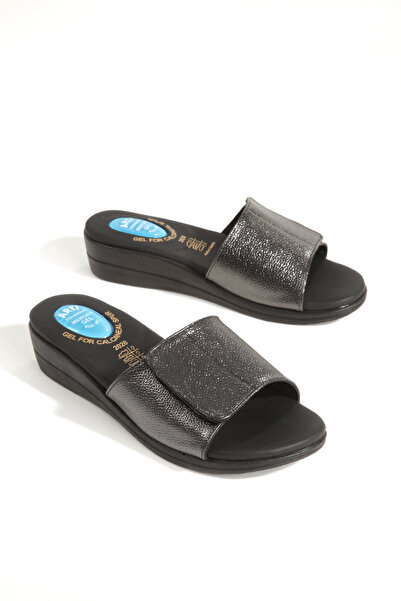ARTI ARTI AYAKKABI Artı&Jel-5003 Orthopedic Jel Women's Crtli Platinum Slippe...