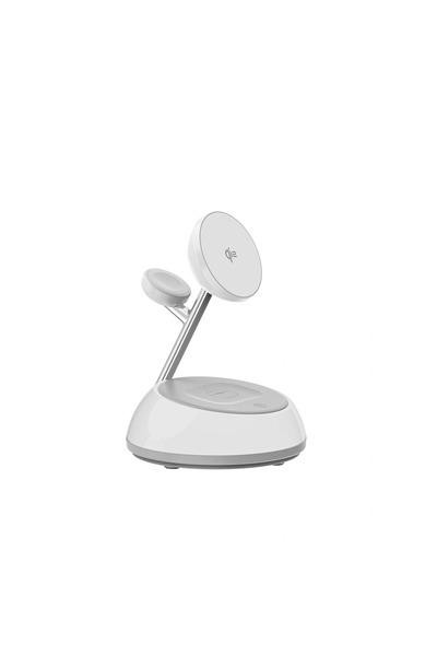 WIWU Wi-W036 Aurora Qi2.0 3 in 1 Wireless Charger - White