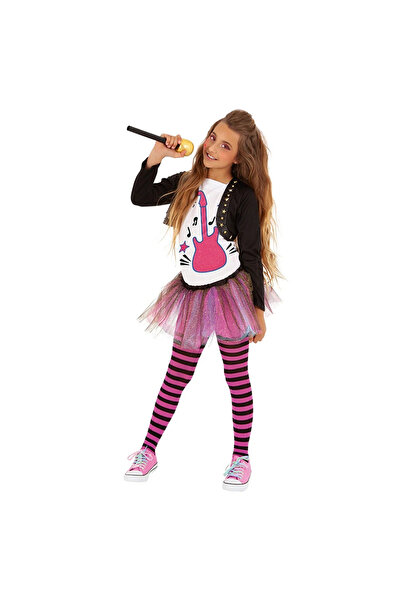 KidMania Pop Girls Band KidMania® Singer Costume for Girls 5-7 Years 110-122 cm