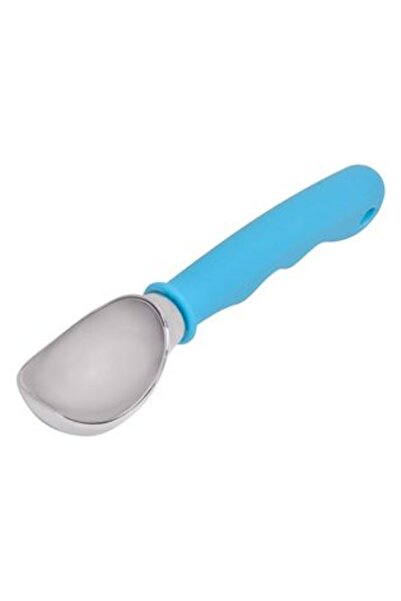 Jumbo Metal Spoon with Blue Handle for Ice Cream