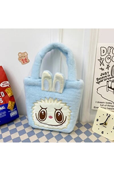 Generic Monster Inspired Plush Tote Bag for Women – Soft Shoulder Handbag