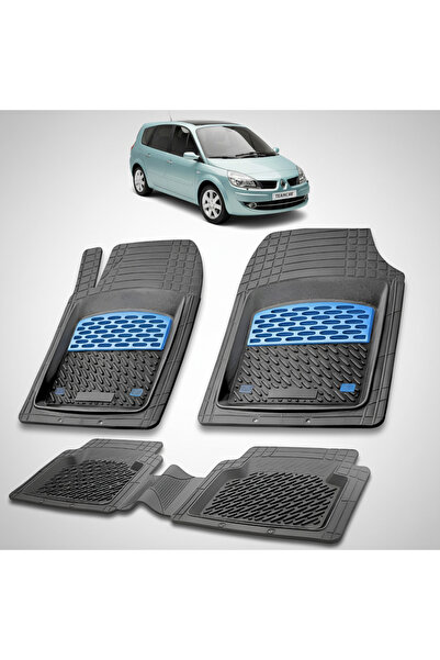 TEAMCAR Πατάκια δαπέδου για Renault Grand Scenic II 2 MPV (Μακρύ) Συμβατά 200...