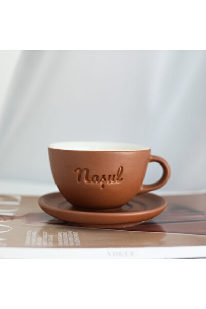 ASANORII Cappuccino Cup and Saucer Nose