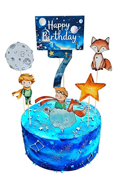 telaşe memuru زينة كعكة الأمير الصغير وفكرة عيد ميلاد الأمير الصغير في سن الس...