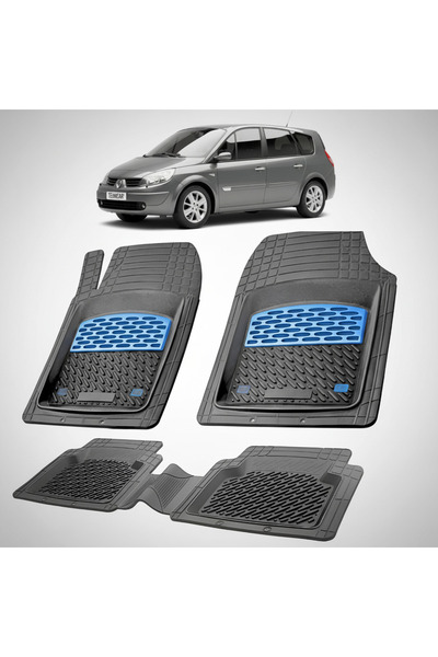 TEAMCAR Πατάκια δαπέδου για Renault Grand Scenic II 1 MPV (Μακρύ) Συμβατά με ...