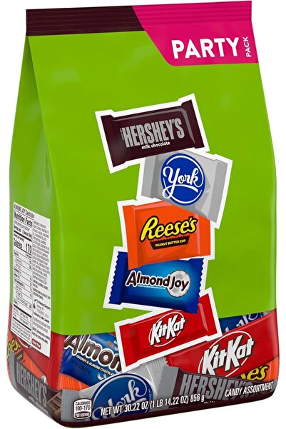 Hershey's Assorted Chocolate Flavored Candy Party Pack, Halloween Candy, 30.2...