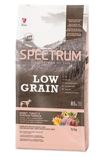 Spectrum Adult Low Grain Rabbit, Turkey, Pumpkin Formula Tavşanlı, Hindili ve...