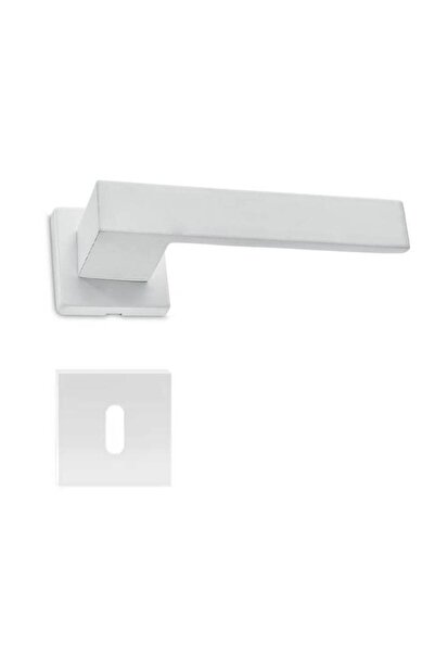 THG CLIO Door Handles (1010) White with Key Rosette