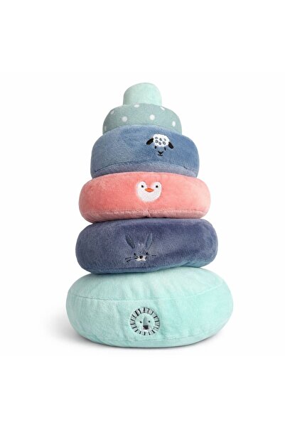 Kids Jucărie din pluș tip turn cu inele moi