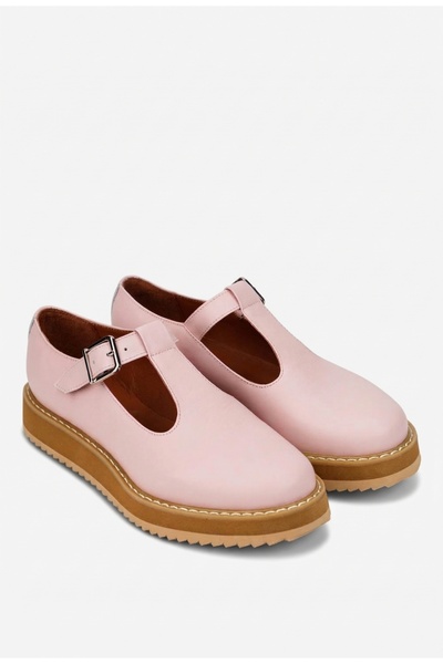 Dasha Women's powder pink shoes made of genuine Leather