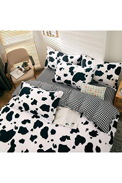 OEM Bed linen, 2 people, satin cotton, 4 pieces, with print, LSN4595