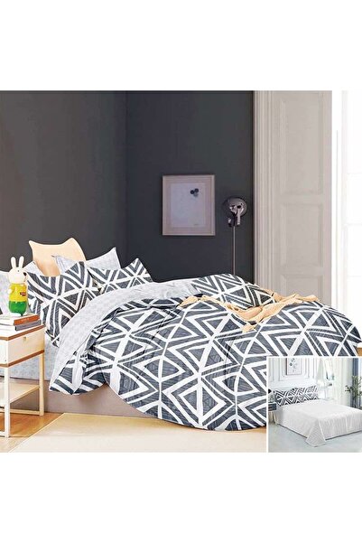 OEM Bed linen, 2 people, satin cotton, 4 pieces, with print, LSN4646