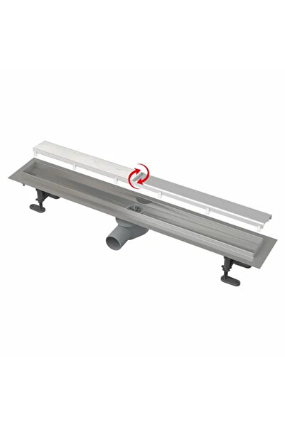 ALCA Set rigola cu capac faiantabil APZ13-DOUBLE9 FIT AND GO 85 cm