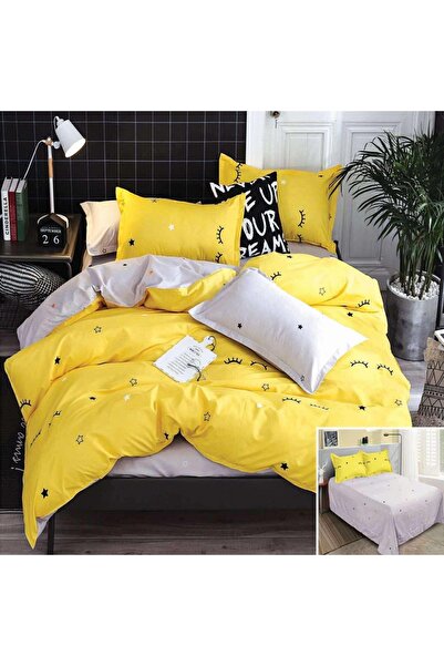 OEM Bed linen, 2 people, satin cotton, 4 pieces, with print, LSN4276