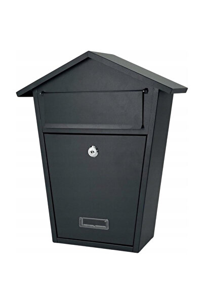 SERSIMO Cutie postala metalica 38x32x11 cm, tabla zincata, cu clapeta si yala...