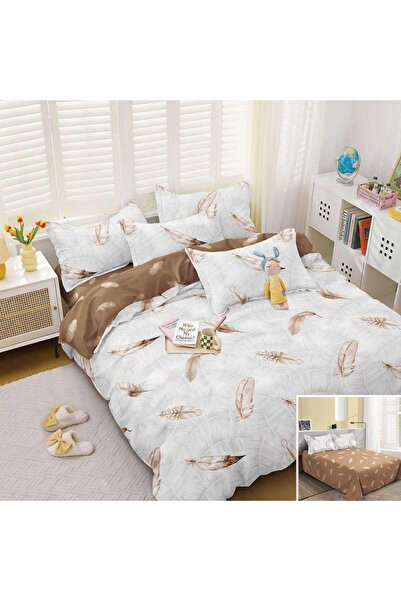 OEM Bed linen, 2 people, satin cotton, 4 pieces, with print, LSN4675