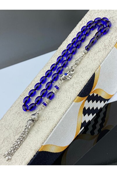 Tesbih Store Fire Amber Prayer Beads with Special Design Wolf Tassels, Gift P...