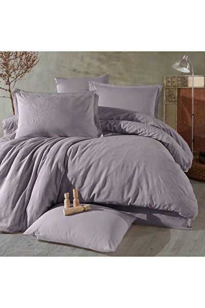 Clasy Премиум жакардово спално бельо с бродерия, Home, Marlet V4 лилаво