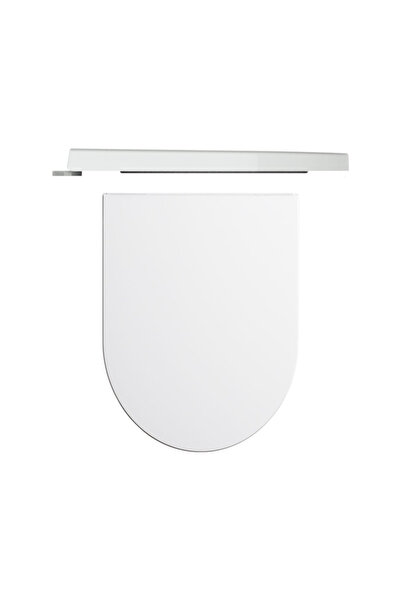 Hatria Capac WC, Hatria, Fusion/Futura, cu soft close si quick release, alb