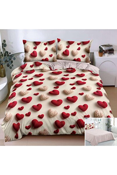 OEM Bed linen, 2 people, satin cotton, 4 pieces, with print, LSN4694