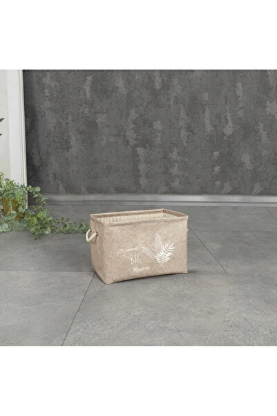 ALAS Rectangular Mini Storage Basket, 25 x 20 x 18 cm, Beige