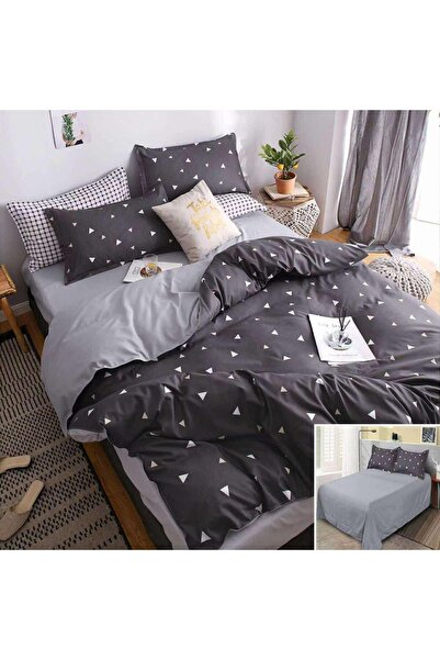 OEM Bed linen, 2 people, satin cotton, 4 pieces, with print, LSN4683