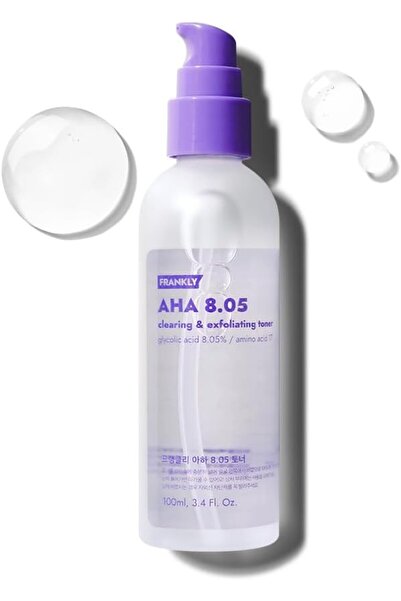 FRANKLY AHA 8.05 Loțiune tonică exfoliantă și de curățare 100 ml - loțiune to...