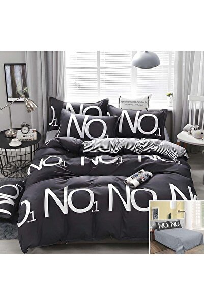 OEM Bed linen, 2 people, satin cotton, 4 pieces, with print, LSN4413