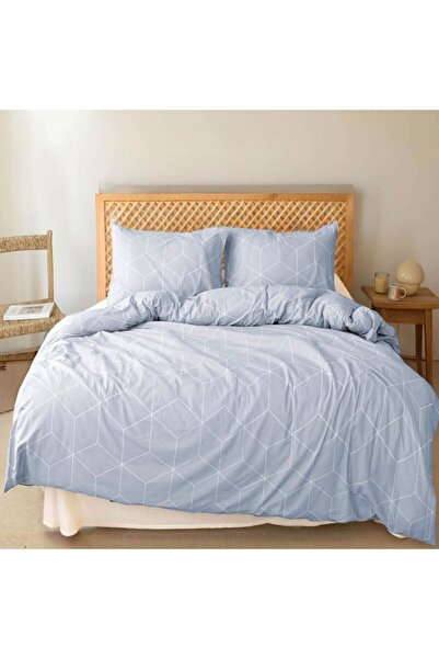 Bahar Tekstil 100% cotton bed linen ranforce, Bahar Home, South Bleu geometric