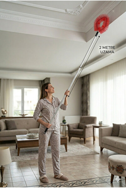 Primeaks Uzayan Saplı (2M) Toz ve Örümcek Ağı Temizleme Fırçası – Teleskopik ...