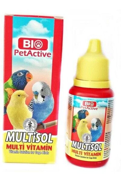 Bio PetActive Bio Pet Active Multisol Kanarya Muhabbet Kuşu Papağan Kuş Vitam...