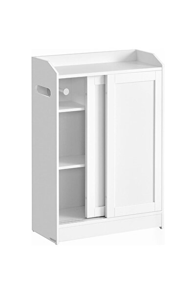 OEM Dulap baie ingust, cu suport hartie igienica si compartiment perie WC, us...