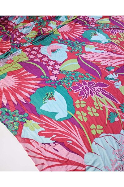 Kumaş Parça Floral Patterned Sandy Jersey Width: 120cm