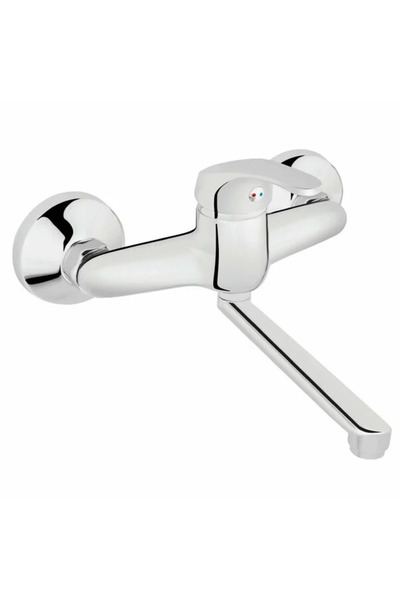 FERRO Baterie bucatarie montare pe perete Basic pipa 15.5 cm