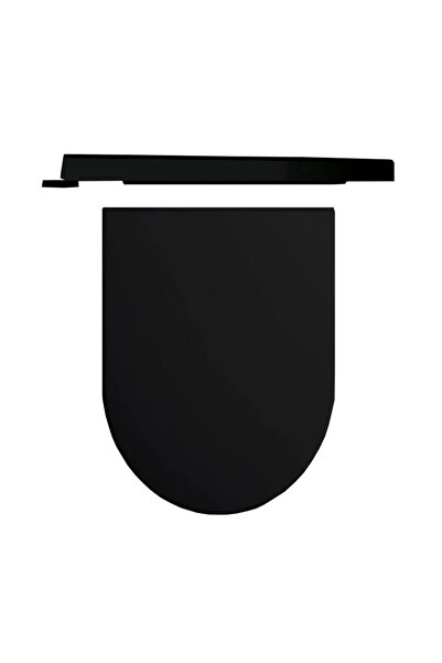 Hatria Capac WC, Hatria, Fusion/Futura, cu soft close si quick release, negru...