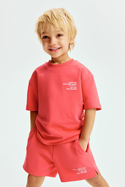 H&M Tişört ve Sweatshirt Şort İçeren 2 Parçalı Set