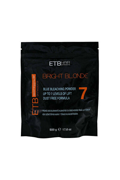 ETB HAIR Pudră decolorantă profesională blond deschis albastru, 7 tonuri