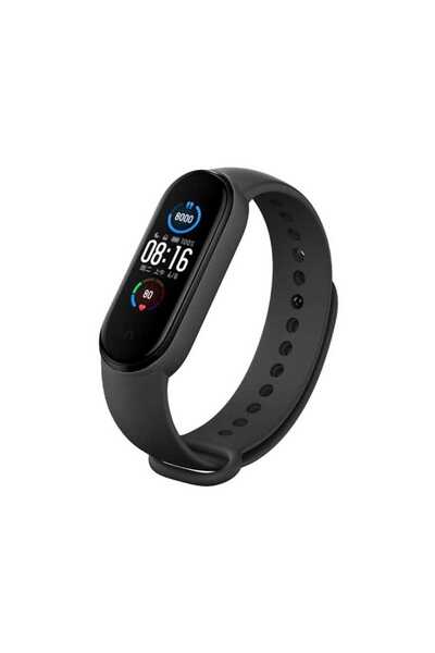 OEM Λουράκι για Xiaomi Mi Band 5/6/7 Silicone Strap - Black
