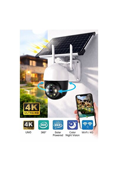 OEM Cameră de supraveghere solară AI 2 în 1, 4K Ultra HD, WiFi/4G, cu panou s...