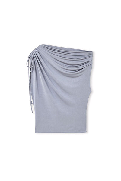 İpekyol Büzgülü asimetrik tişört