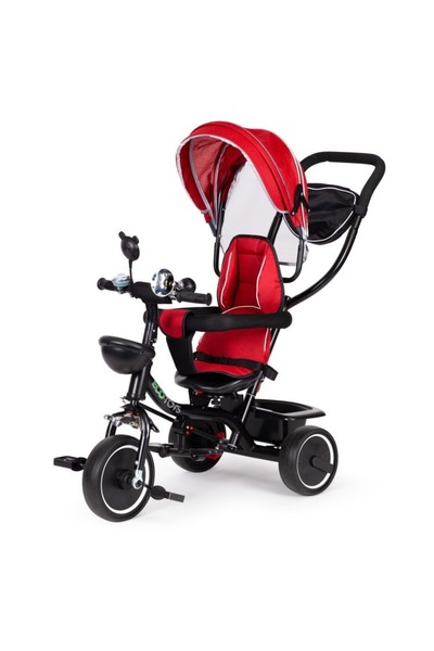 Selgot Tricicletă pentru copii, cu scaun rotativ, culoare roșu/negru, 12 luni...