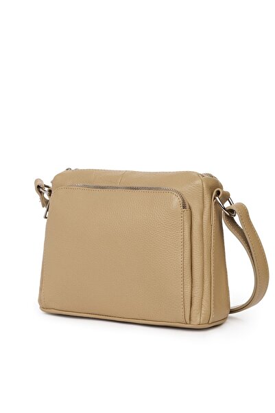 myOwn Vania Beige Leather Women's Crossbody Bag