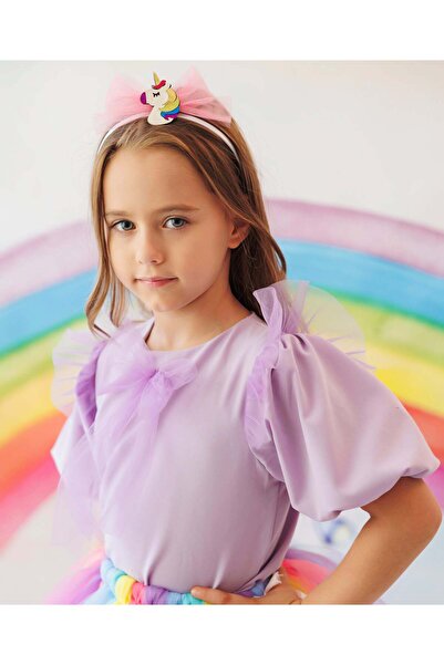 fustite cu luminite Unicorn Blouse, Lilac, Cotton - 12-18 months (80-86 cm)