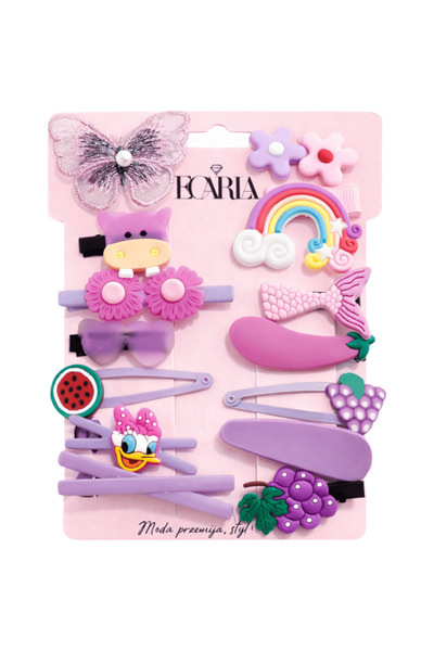 ECARLA - Set of 14 children's hair clips