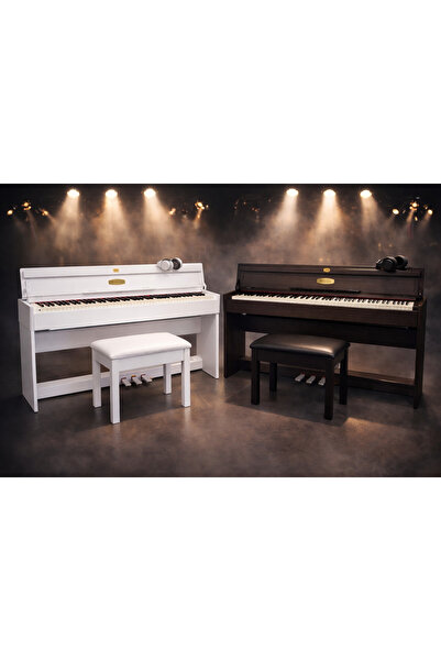 EB MUSİC WOODBACH WB 01 beyaz Digital piyano+tabure+kulaklık