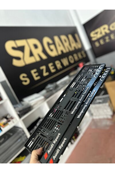 Universal SZR GARAJ AUDI SPORT SERVİS PLAKALIK 2 ADET UZUN