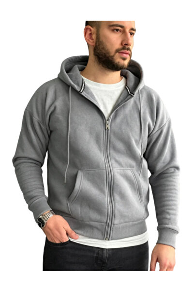 R&M Brotherhood Rm Brotherhood Smoke Gray Cardigan Combed Cotton Quality