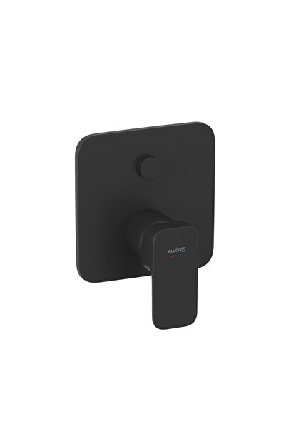 Kludi Baterie cadă-duș Kludi, Renon, încastrată, parte vizibilă, negru mat