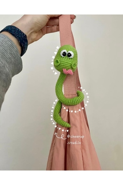 Handmade Cute Snake 🐍   Bag Charm, Car Accessory